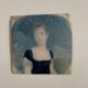 Miniature début XIXe portrait de femme exécuté à la main