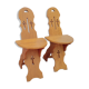 Pair of "country" side chairs