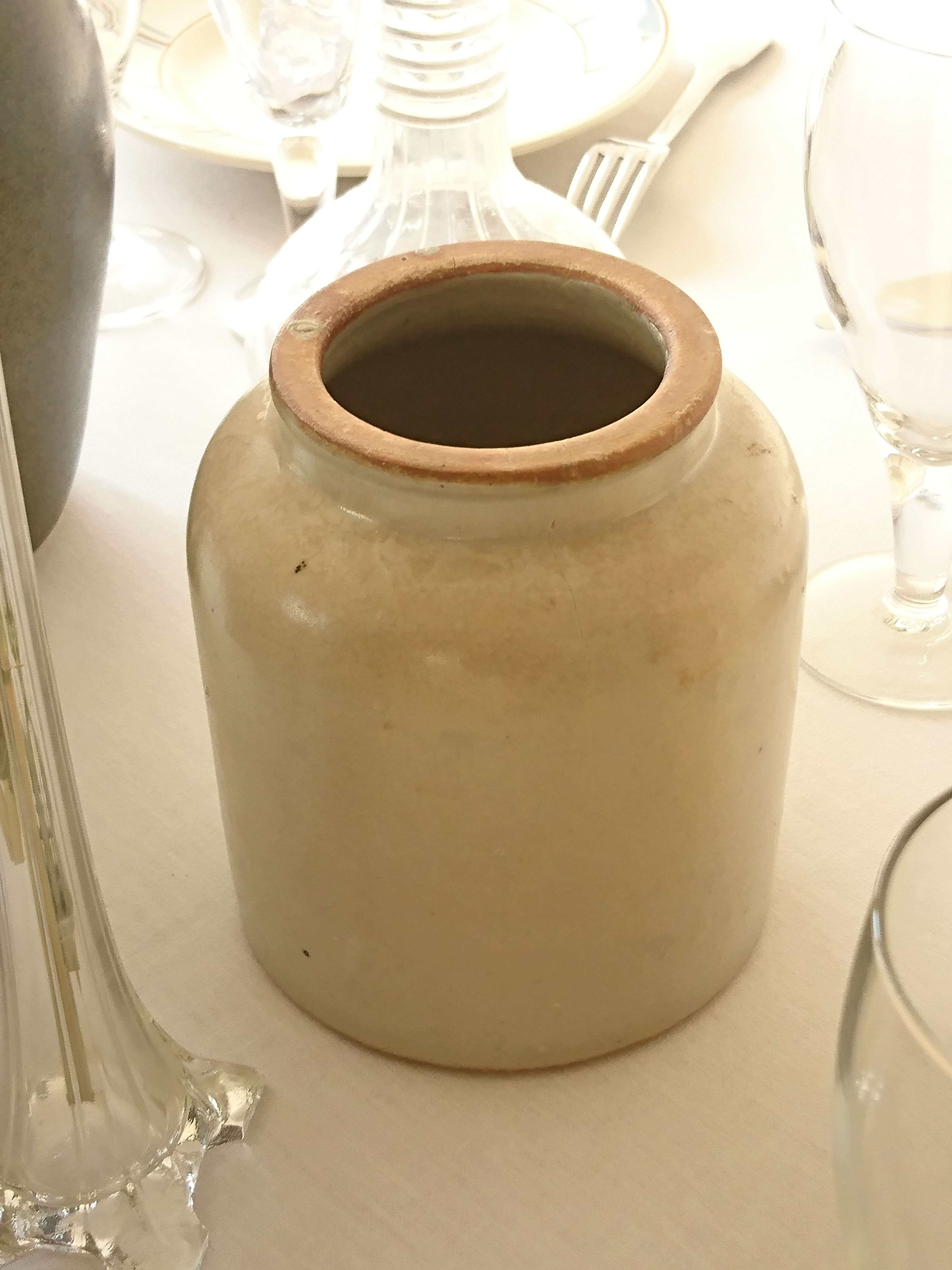 Pot à moutarde en grès Louit Frères & Cie, Bordeaux