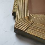 Large Art Deco mirror gilded wood  77x40cm