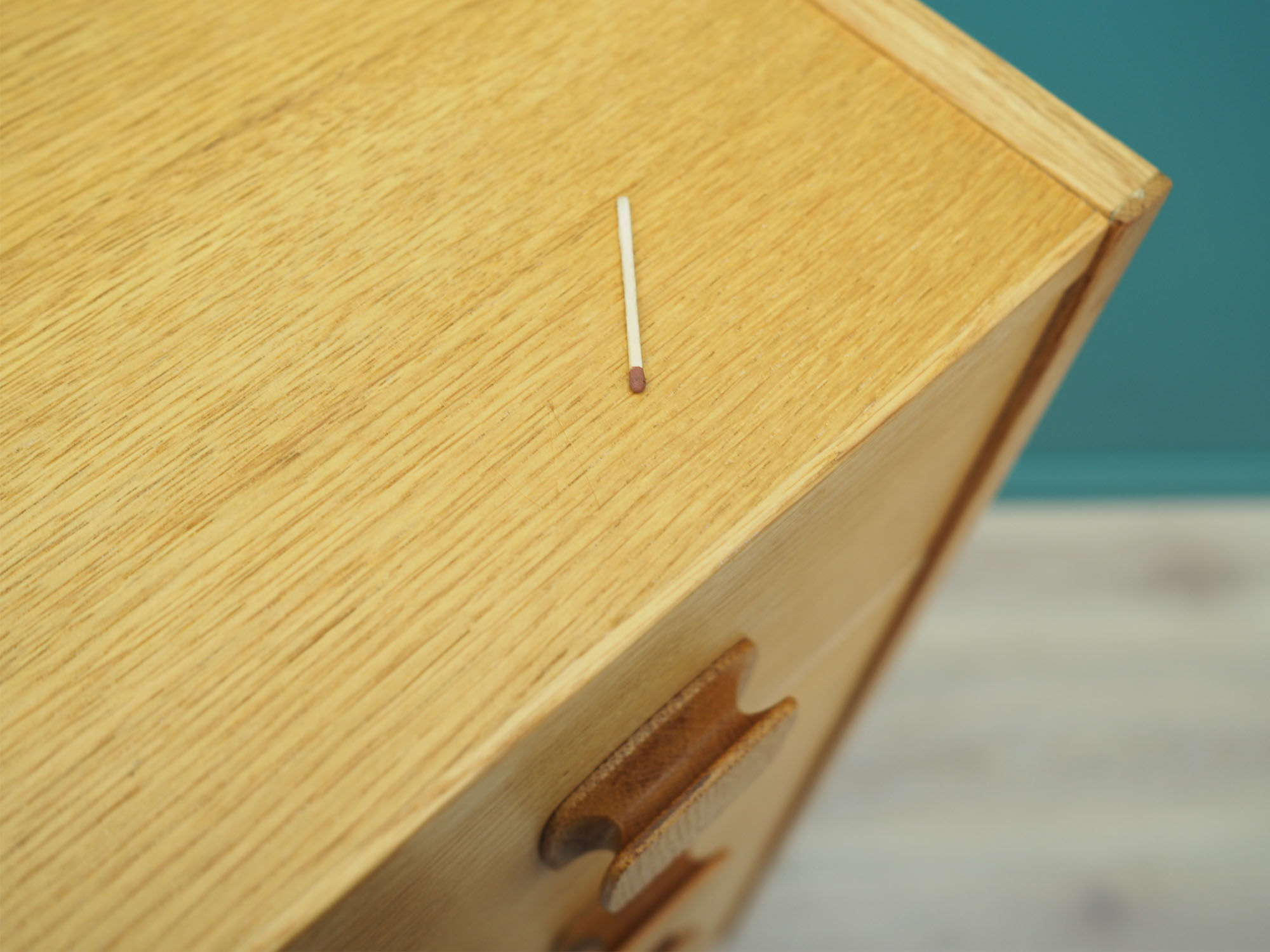 Commode en frêne, design danois, années 70, fabriqué au Danemark