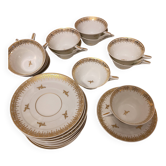 Tasses à thé/café avec assiettes sous tase