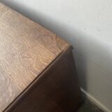 Commode géorgienne en chêne du début du XIXe siècle