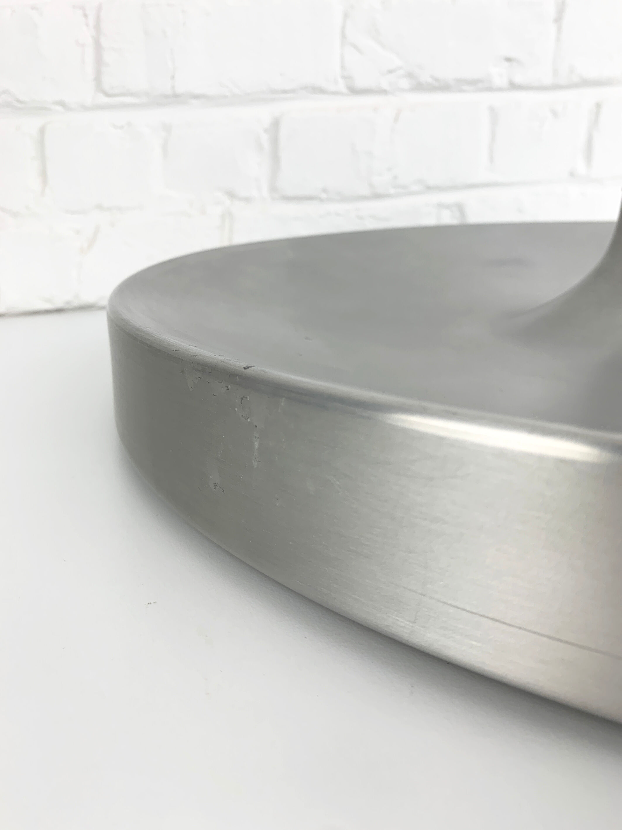Space age aluminum wall lamp by Staff Leuchten, flush light, 1960-70s