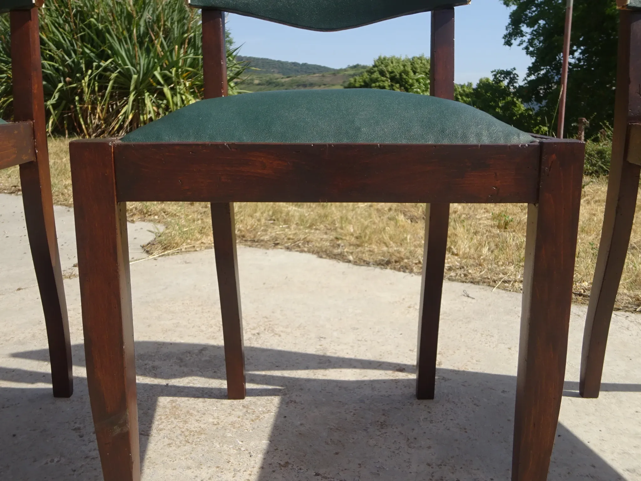 Chaises Art Déco restaurées, lot de 6