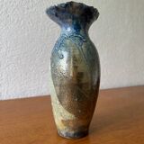 Vase en raku vintage