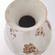 Ivory Ceramic Vase with Brown Floral Details by Rosenthal, Italy
