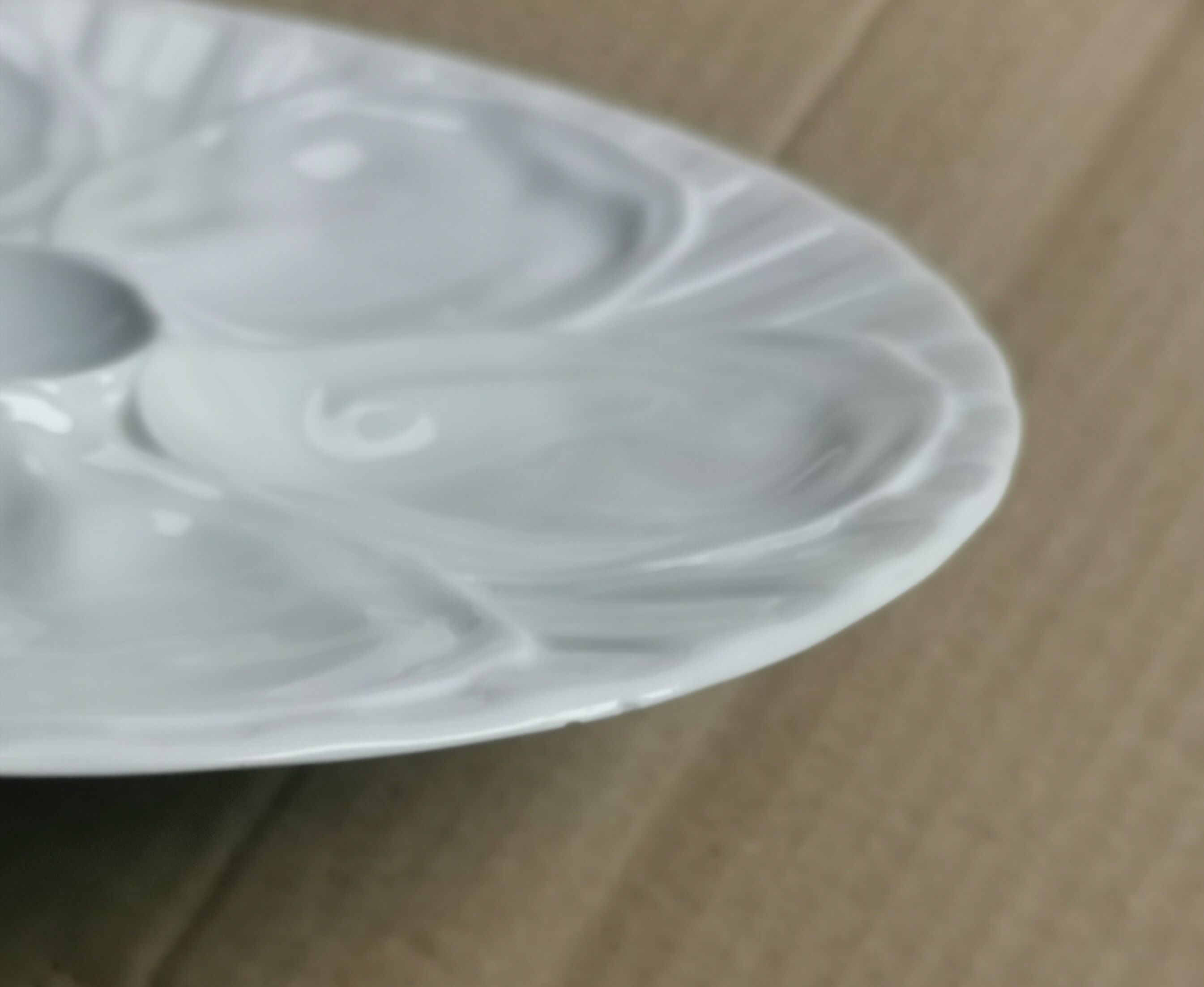Ensemble de 6 assiettes Pillivuyt porcelaine blanche