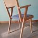 Scandinavian armchairs with tapered legs
