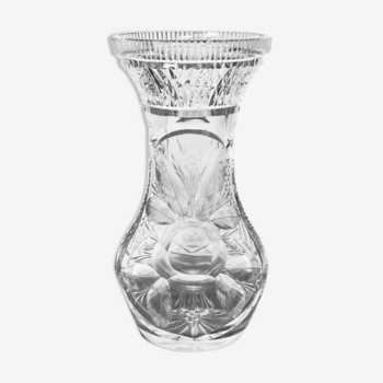 Vase en cristal, Pologne, années 1970