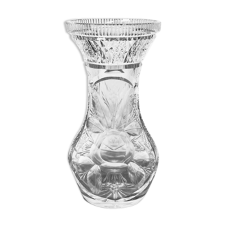 Vase en cristal, Pologne, années 1970
