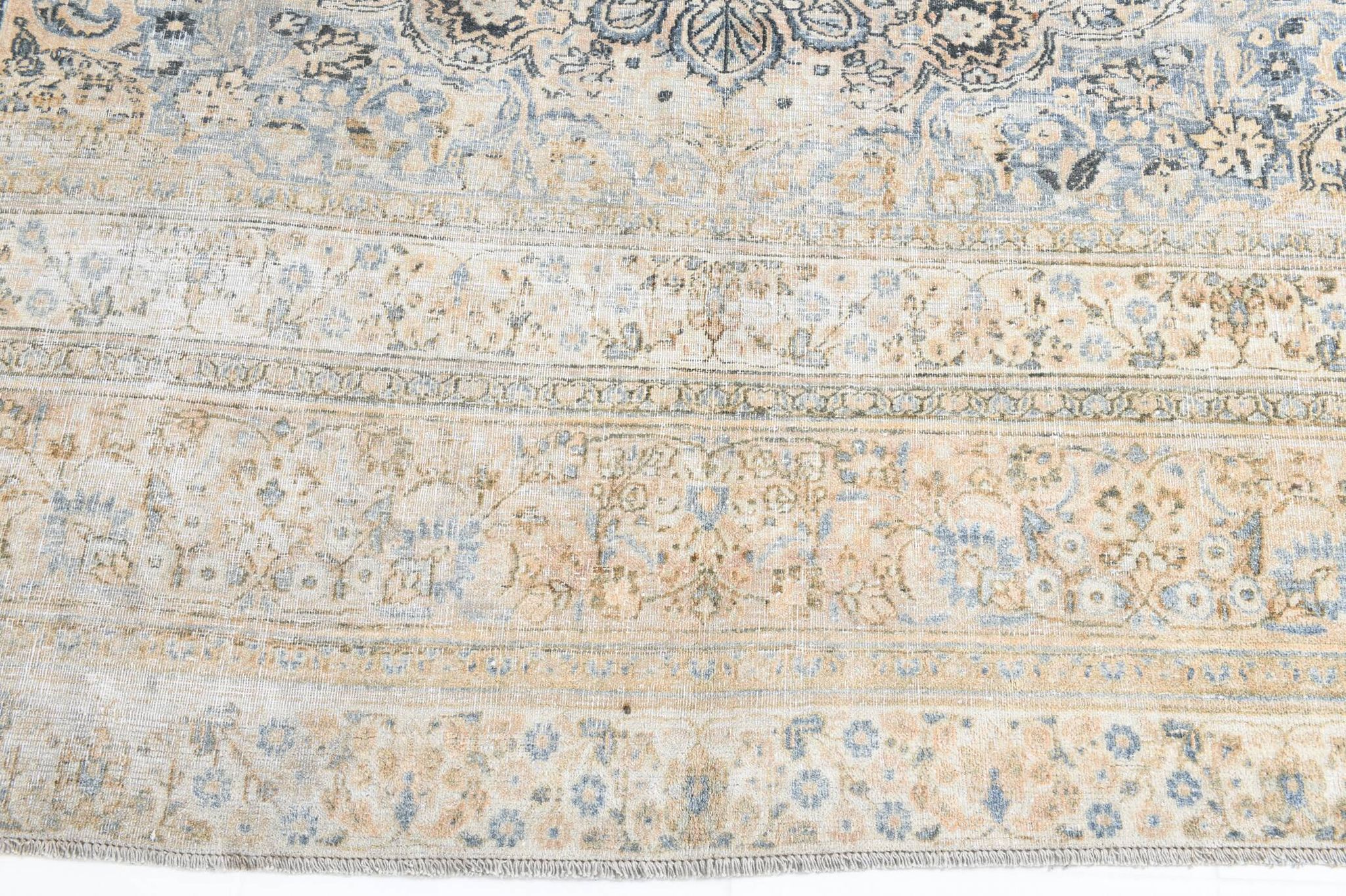 Tapis persan classique antique bleu clair 10x13, 296x386 cm