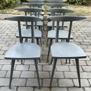 Set of 12 Stella "Antelope" chairs – France, 1950s