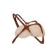 Paire de fauteuils sculpturaux en bois, Italie