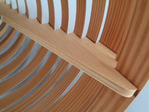 Wooden Lamella Ceiling Lamp by Hans-Agne Jakobsson for Hans-Agne Jakobsson AB Markaryd, 1960s