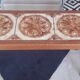 Wood ceramic coffee table