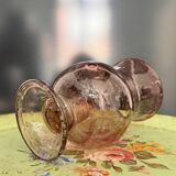 Biot glass tealight candle holder