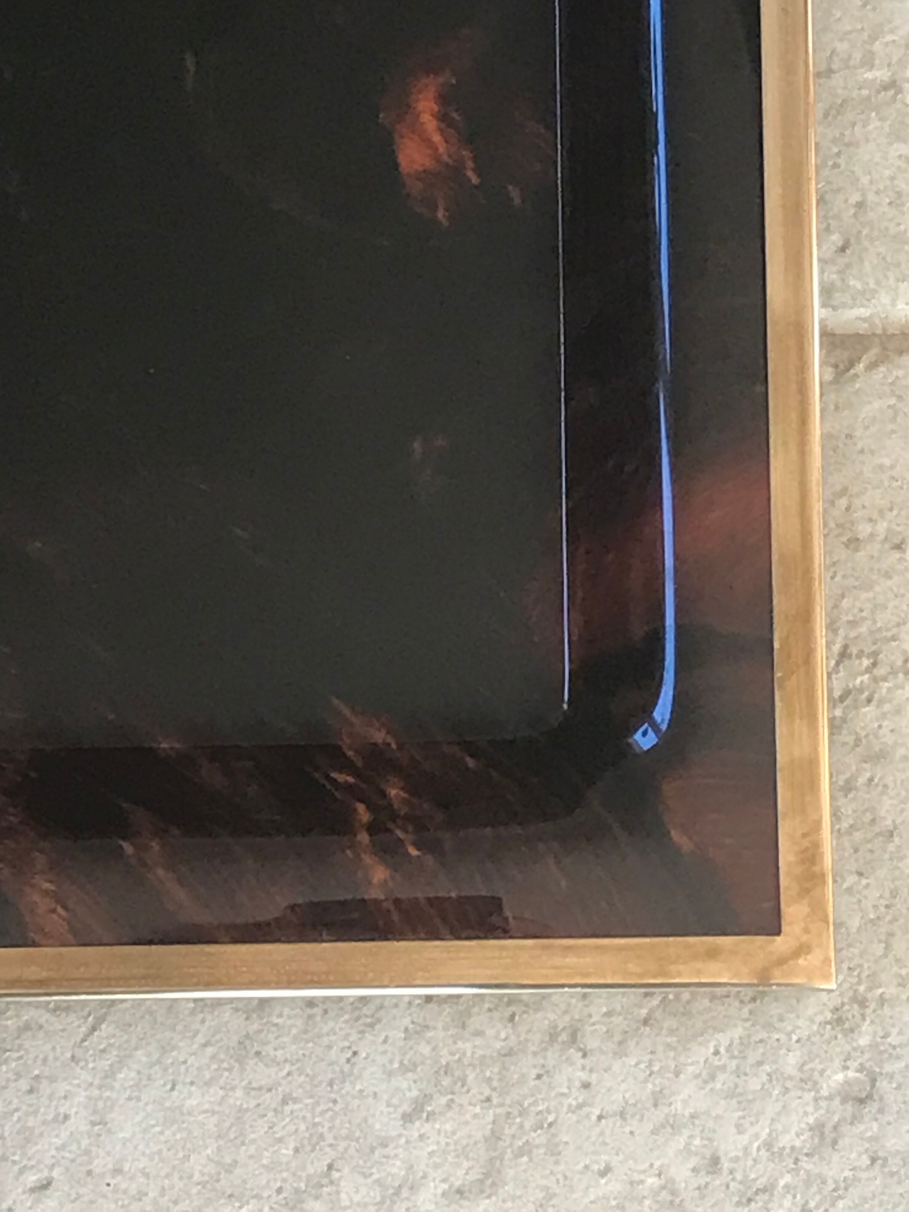 Lucite tray and vintage brass