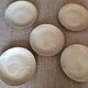 5 stoneware fish plates