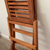 Folding teak children's chair