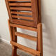 Folding teak children's chair