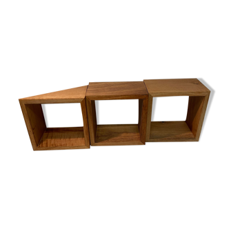 Solid wood cube