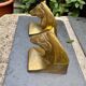 Pair of brass Art Deco horse bookends