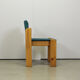 Side chair in pine and felt, Italy 1970s