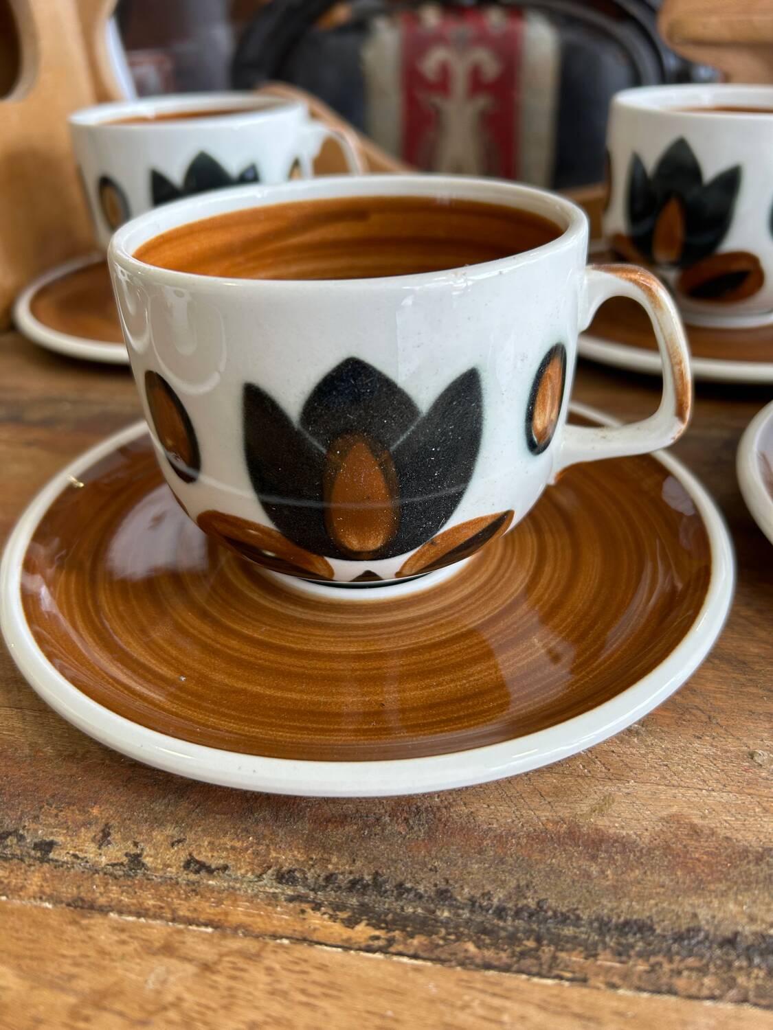 Boch Kimono cups and saucers