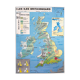 Vintage school map of the British Isles, mid-1982