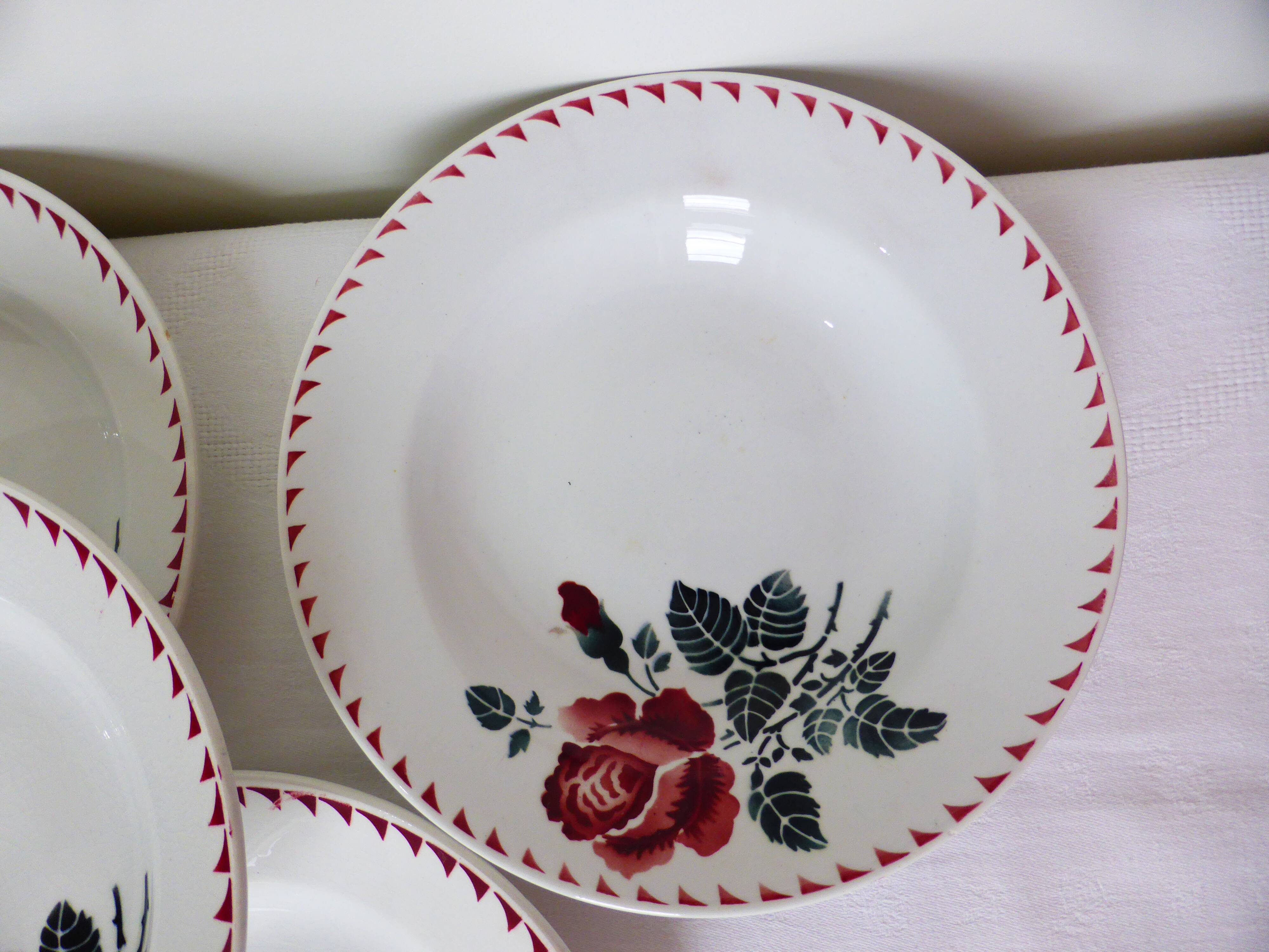 5 soup plates from St Amand Café Mars 210428