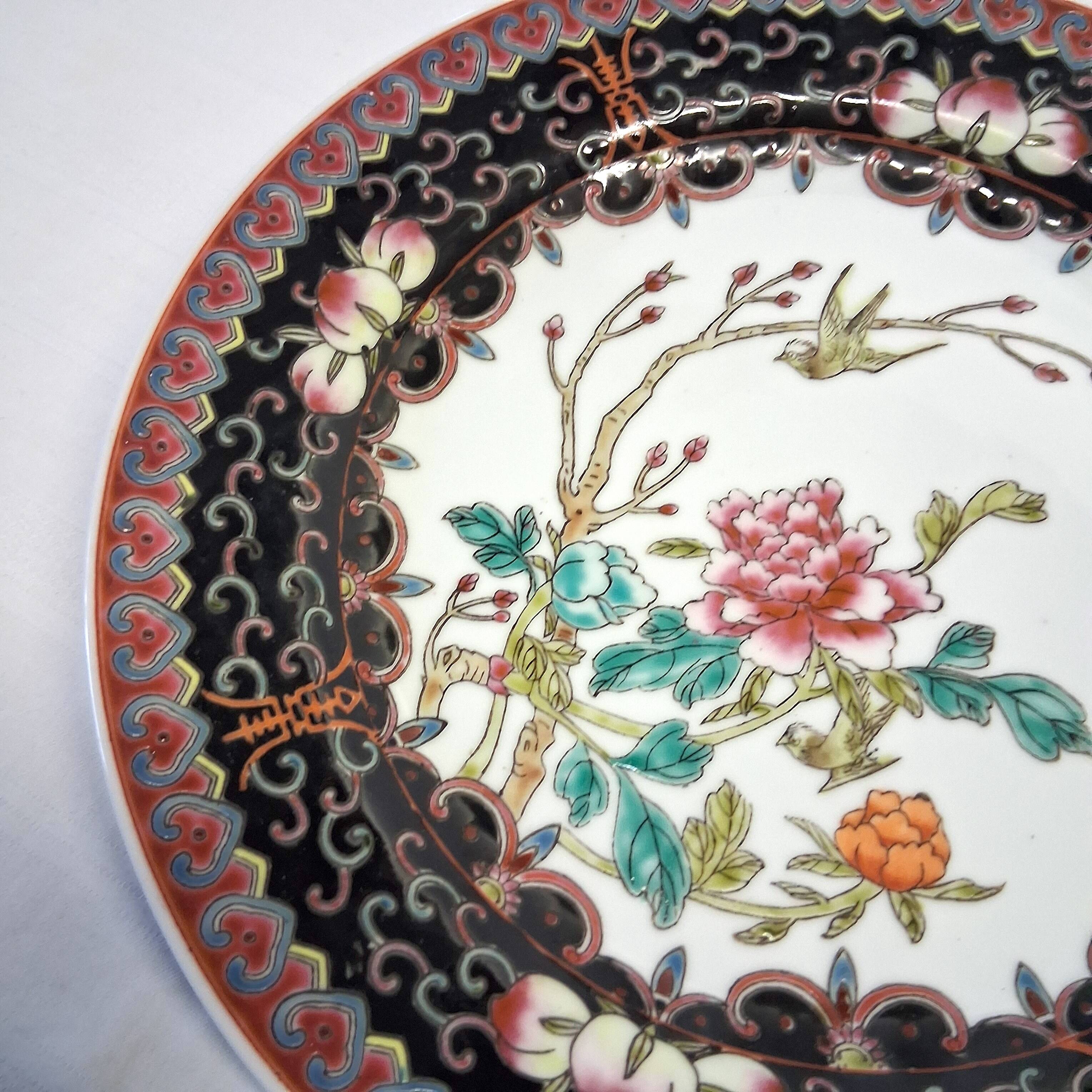 Beautiful antique Chinese porcelain plate or serving dish