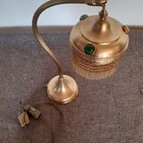 Brass beaded lamp from the 1900s