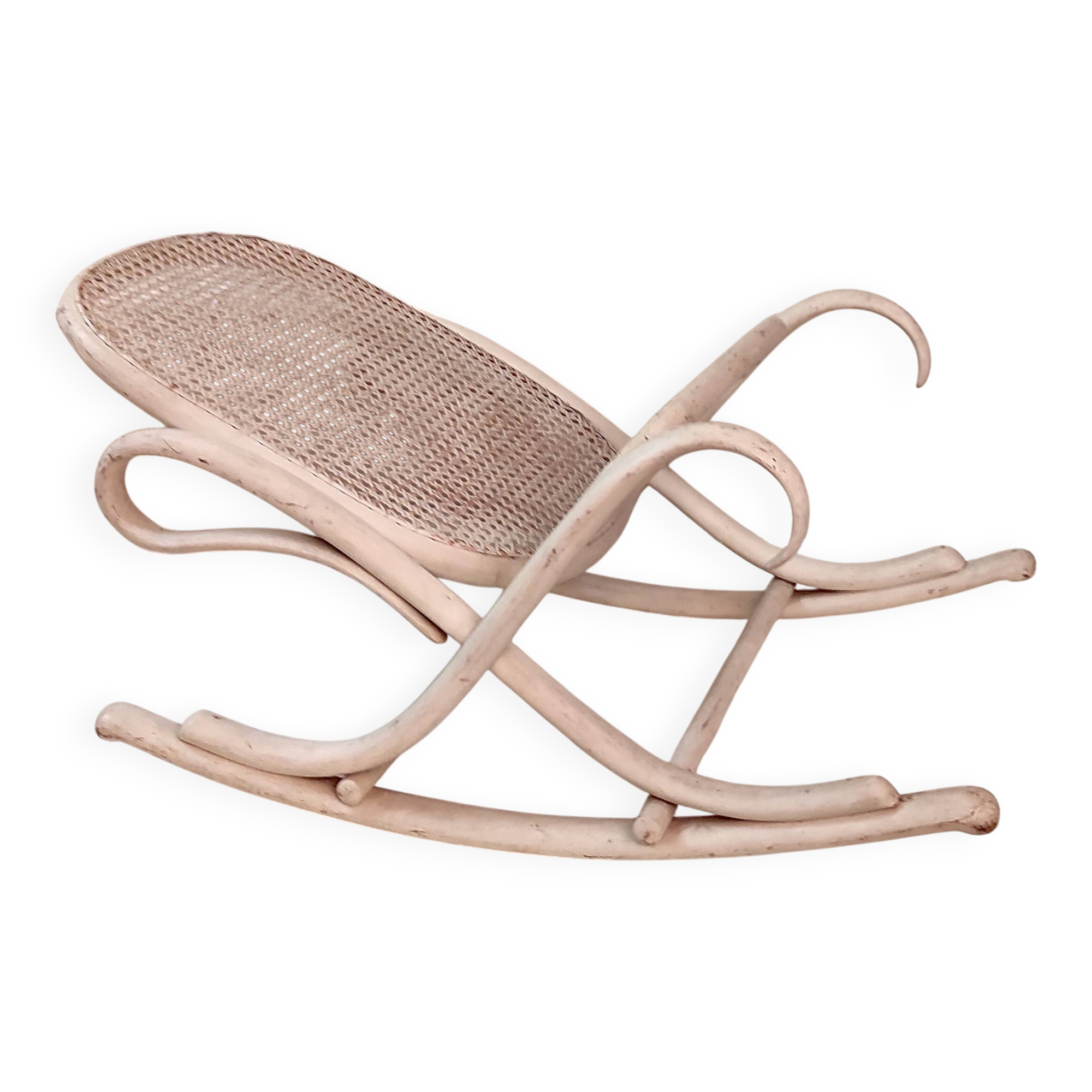 Footstool known as a "flâneuse" in bentwood by Thonet - 1910s/20s