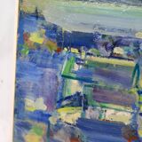 Painting on canvas - Motif Torshavn - Zakarias Heinesen - Signed - 2021