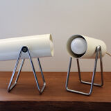 Pair of adjustable spotlights 70s