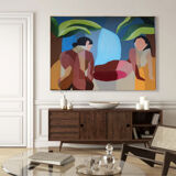 Acrylic painting 100x81cm colorful