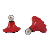 Pair of "Teti" wall lights by Vico Magistretti for Artemide