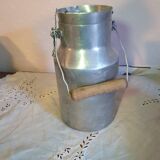 Canette à lait en aluminium grand format complète vintage