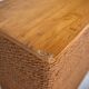 Series of 4 low tables made of cord and pine, France, 1980s.