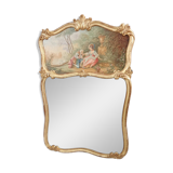 Ancien miroir trumeau style Louis XV