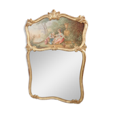 Antique Louis XV style trumeau mirror