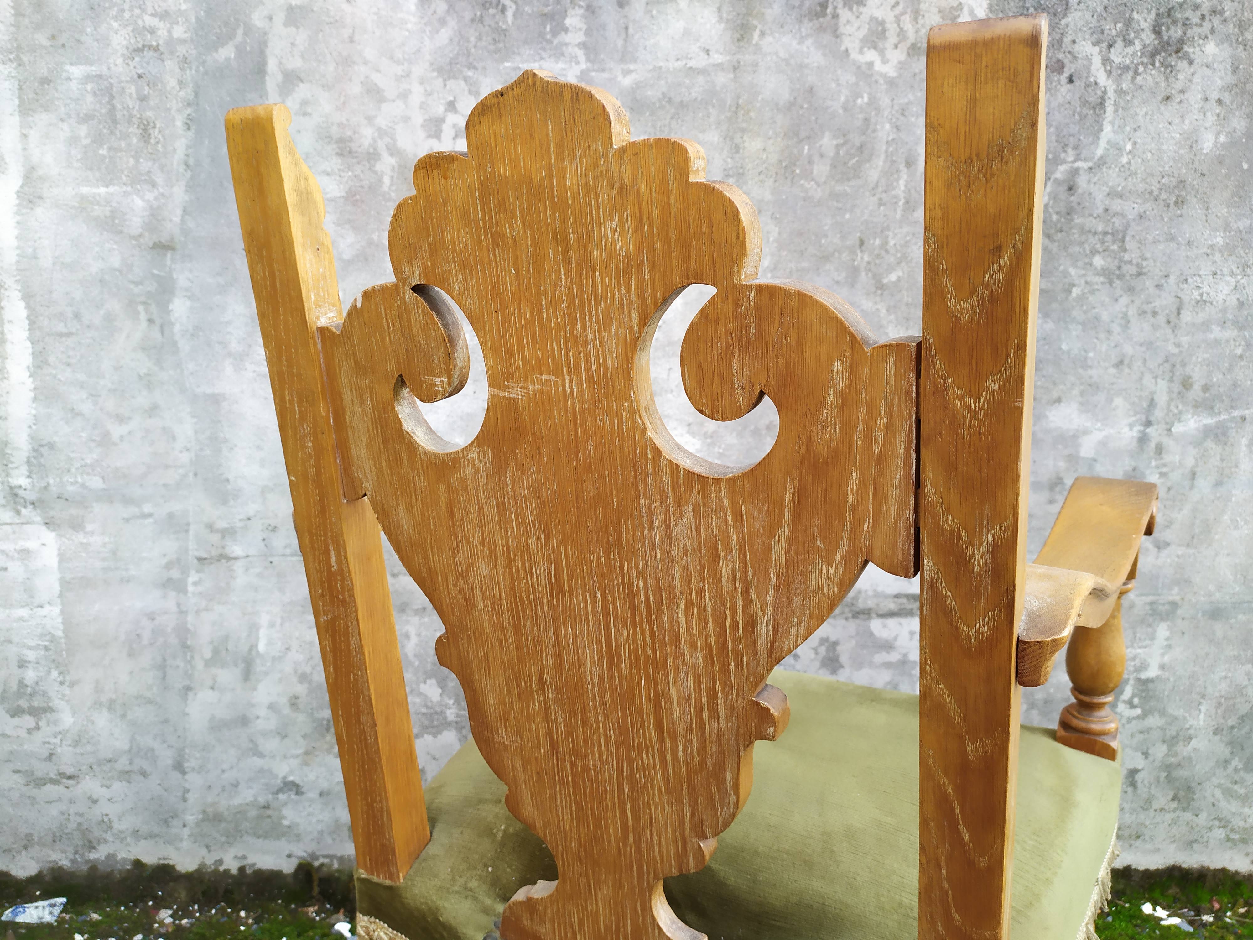 8 ceruse oak style chairs
