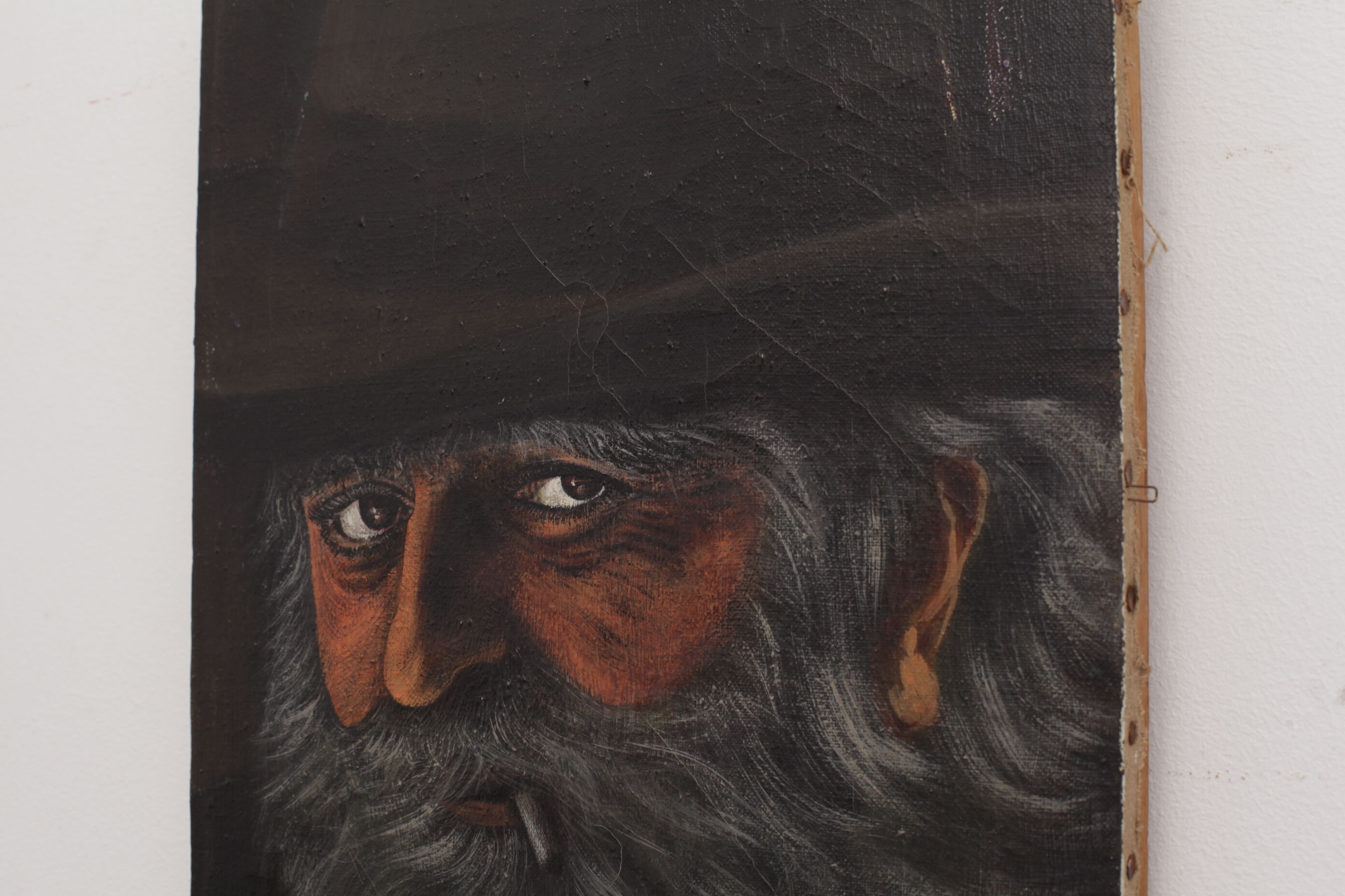 Old oil portrait - man