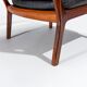 Mid Century Rosewood Armchairs in Leather, Danish Design 1950s