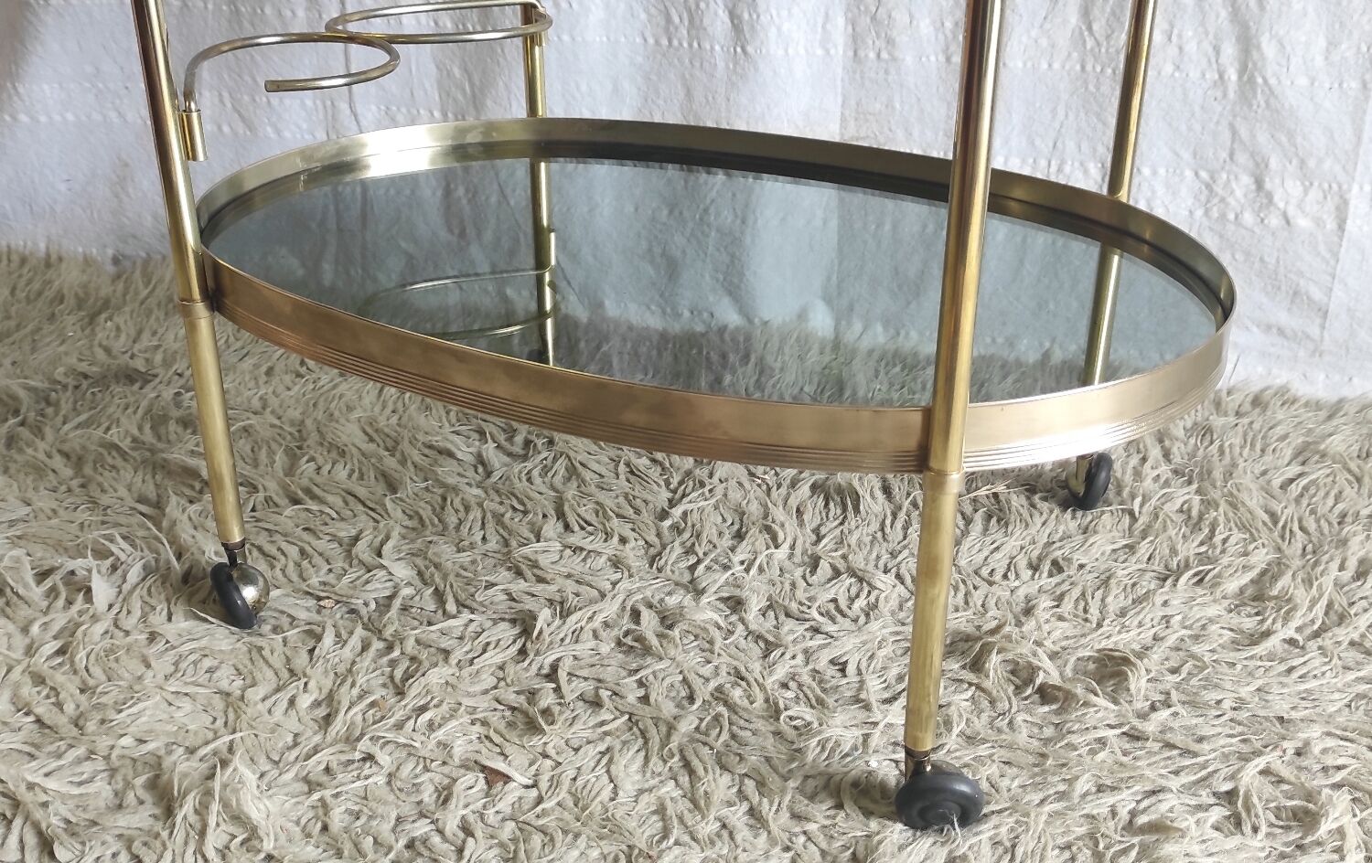 Solid brass trolley / bar service - 60s/70s