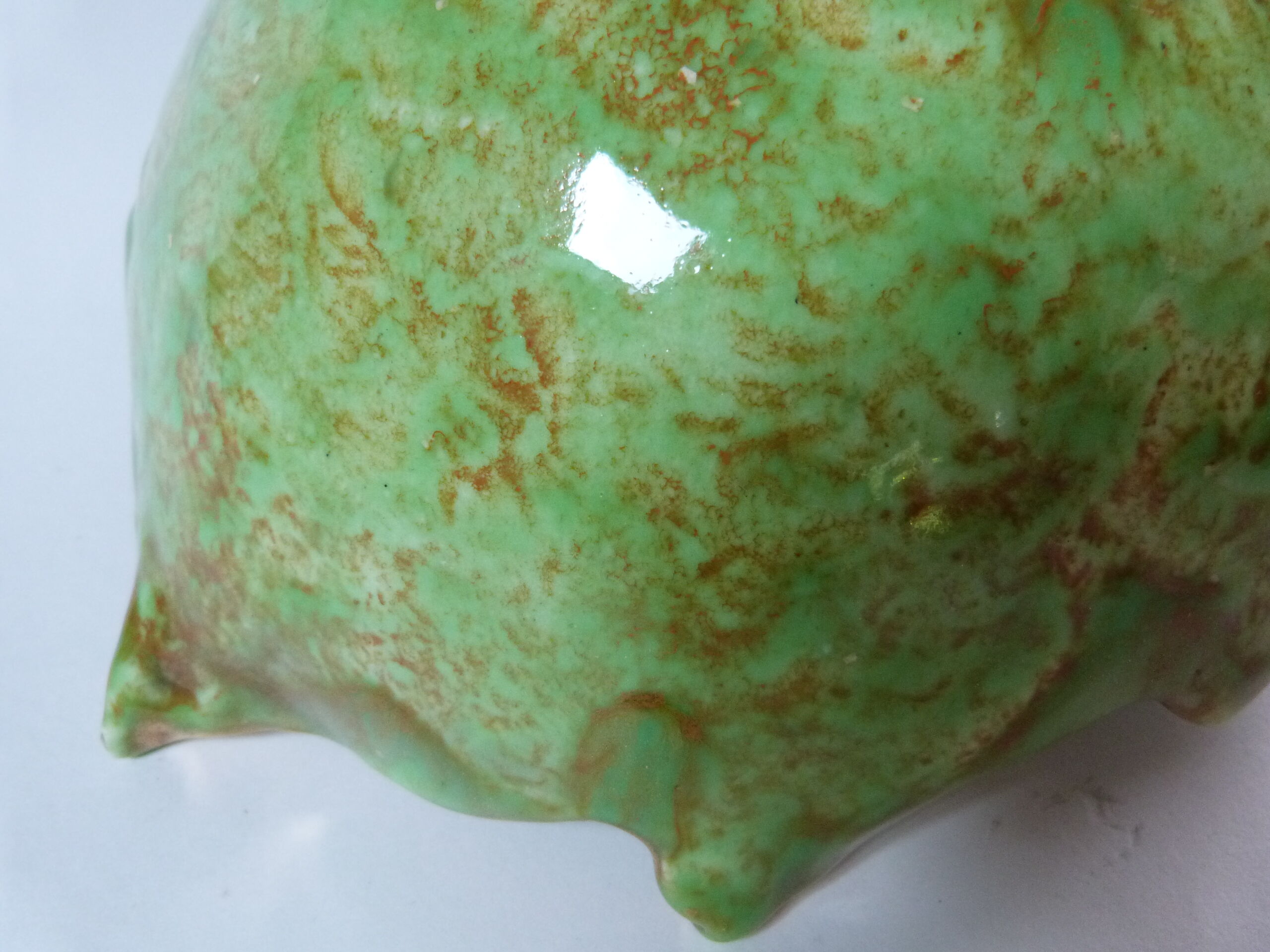 Ceramic sheet cutter signed Louis Dage Art Deco