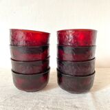 Vintage tinted glass bowls