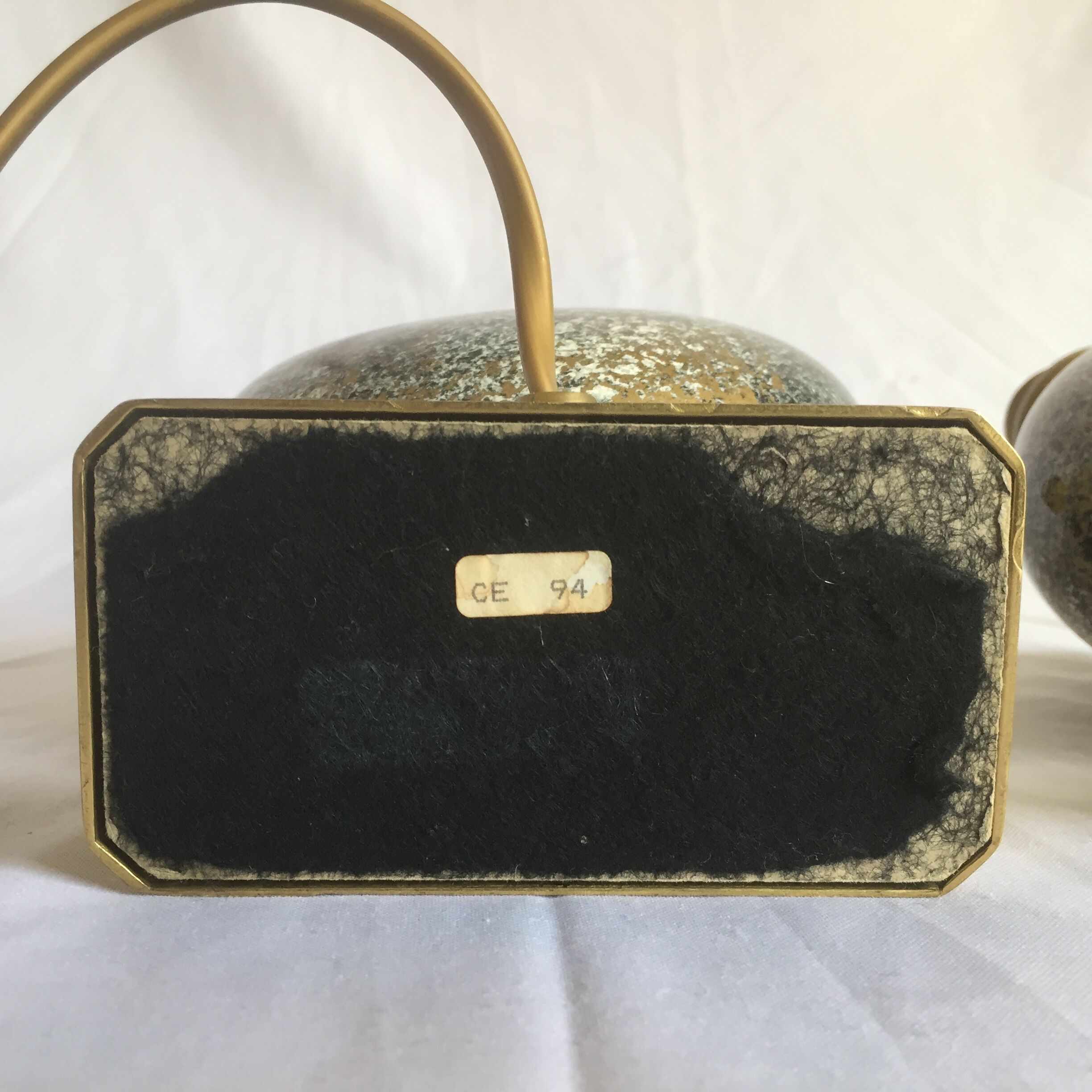 Pair of French 70s lamps Philippe Barbier style