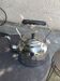 Large kettle, in chrome copper, menesa, vintage and collector's black bakelite handle